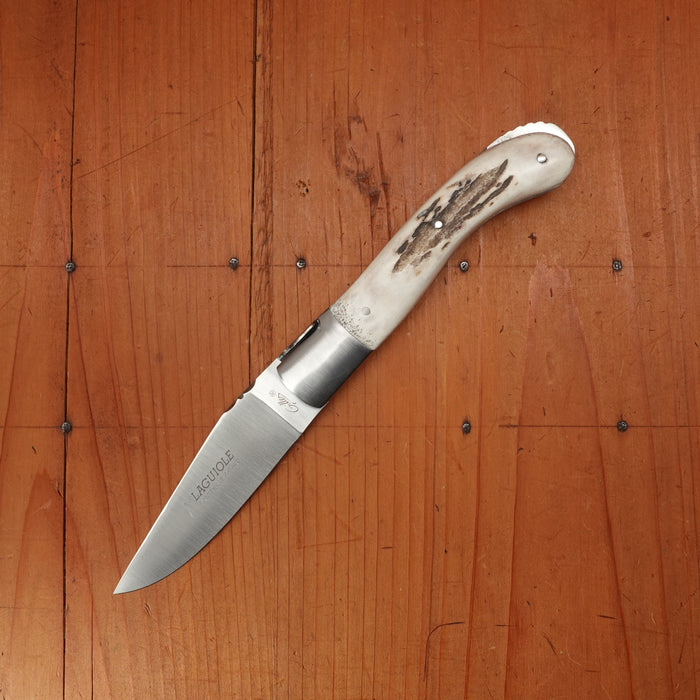 Fontenille Pataud Laguiole Sport 13cm Pocket Knife Stainless Lockback Stag Horn