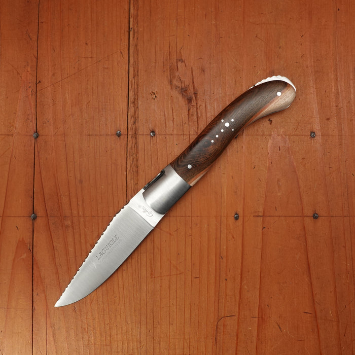 Fontenille Pataud Laguiole Sport 13cm Pocket Knife Stainless Guilloché Lockback Pistachio