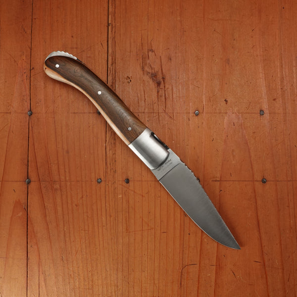 Fontenille Pataud Laguiole Sport 13cm Pocket Knife Stainless Guilloché Lockback Pistachio