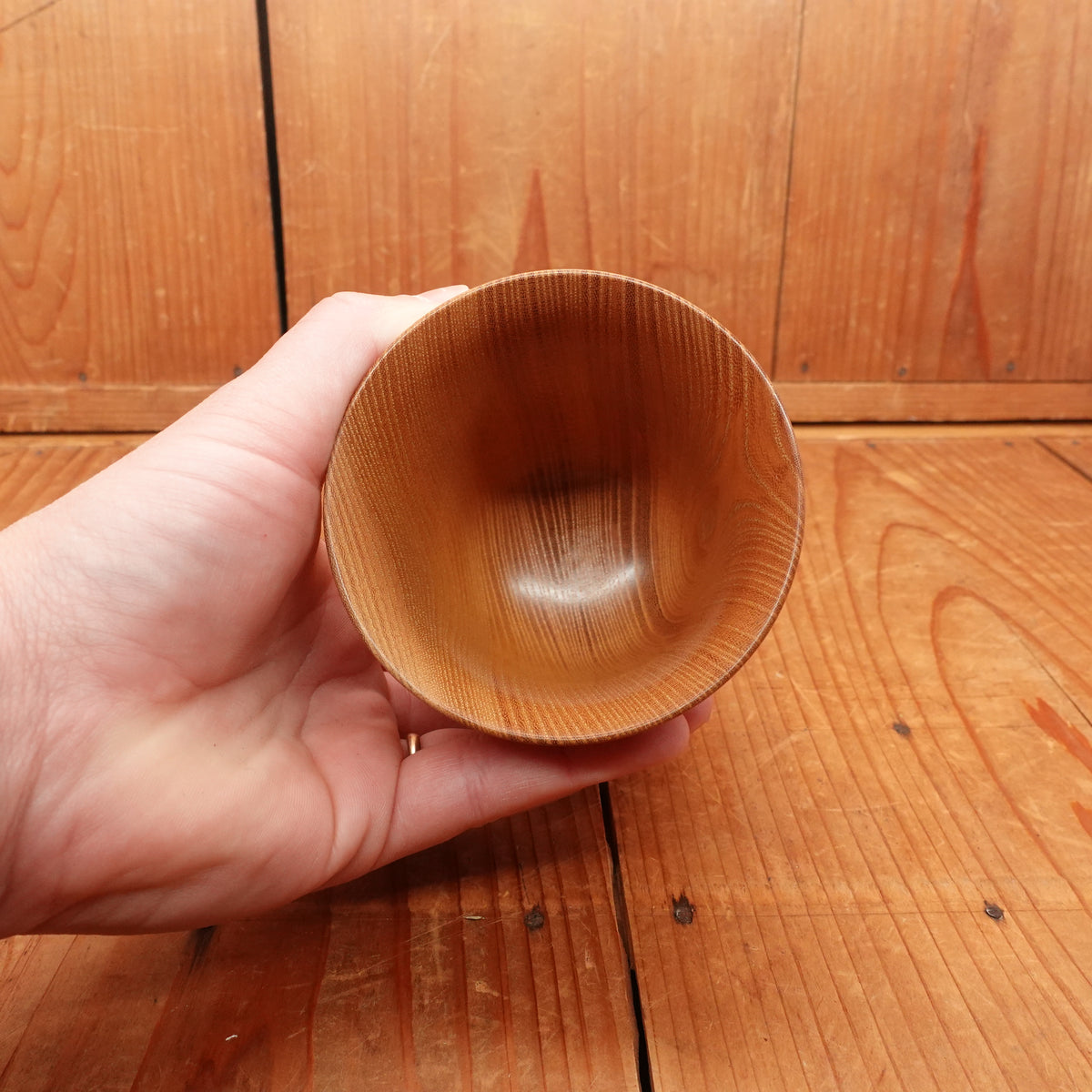 Keyaki Wood Mugihai Handmade Japanese Cup