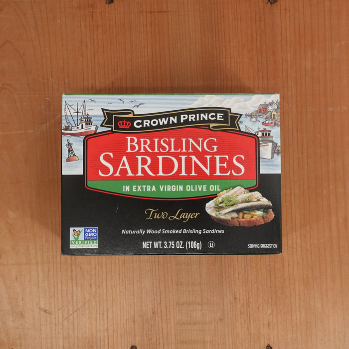 Crown Prince Brisling Sardines in Extra Virgin Olive Oil - 3.75oz