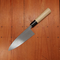 Hitohira Kikuchiyo Manzo 165mm Deba Shirogami 3 Ho Wood (D-Shape)