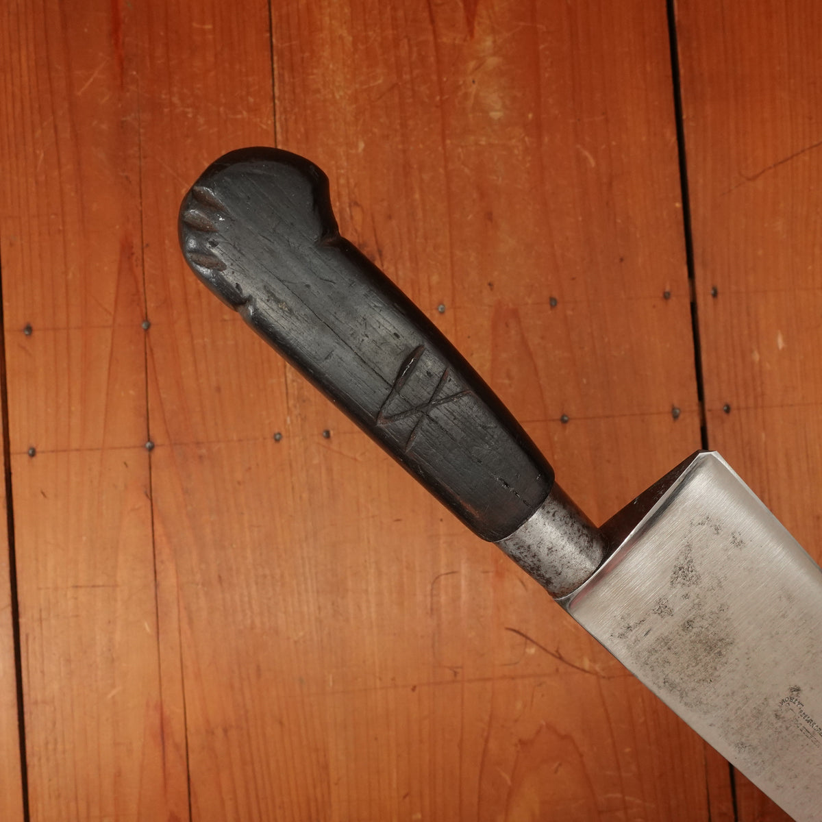 La Trompette 13.5" Nogent Style Chef Knife Paris *Pre-1891* Pre-Dufresne/Pouzet/Sabatier