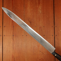 Pre-WW2 Dexter Harrington Cutlery Co. 12" Slicer Carbon Steel Gutta Percha Southbridge Mass 1902-30s