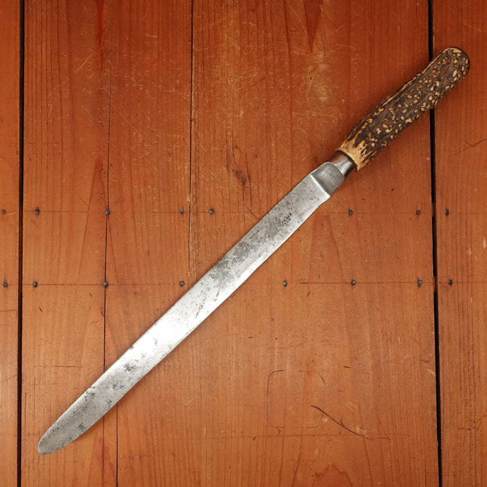 M Hunter & Son 12" Offset Oatcake / Havercake Knife Sheffield 1850s-80s