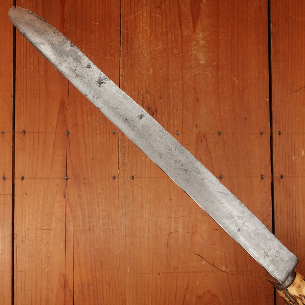 M Hunter & Son 12" Offset Oatcake / Havercake Knife Sheffield 1850s-80s