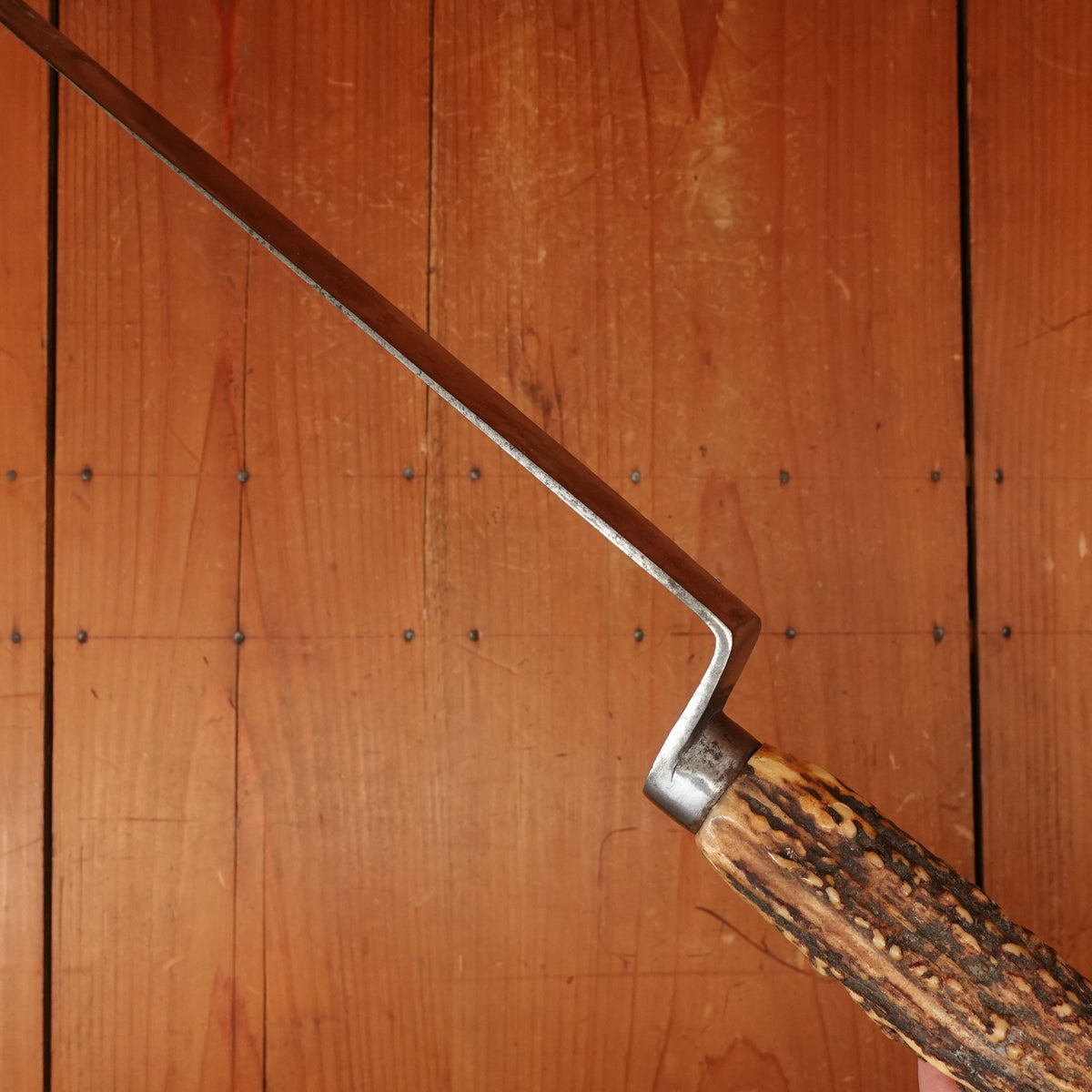 M Hunter & Son 12" Offset Oatcake / Havercake Knife Sheffield 1850s-80s