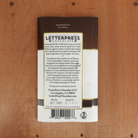 LetterPress Costa Esmeraldas Ecuador 100% Dark Chocolate - 2oz