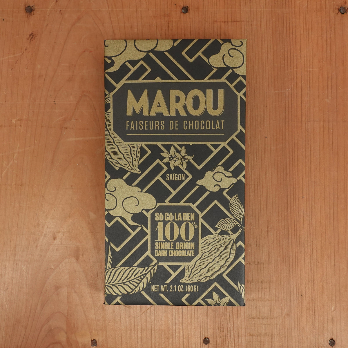 Marou Saïgon 100% Dark Chocolate - 60g