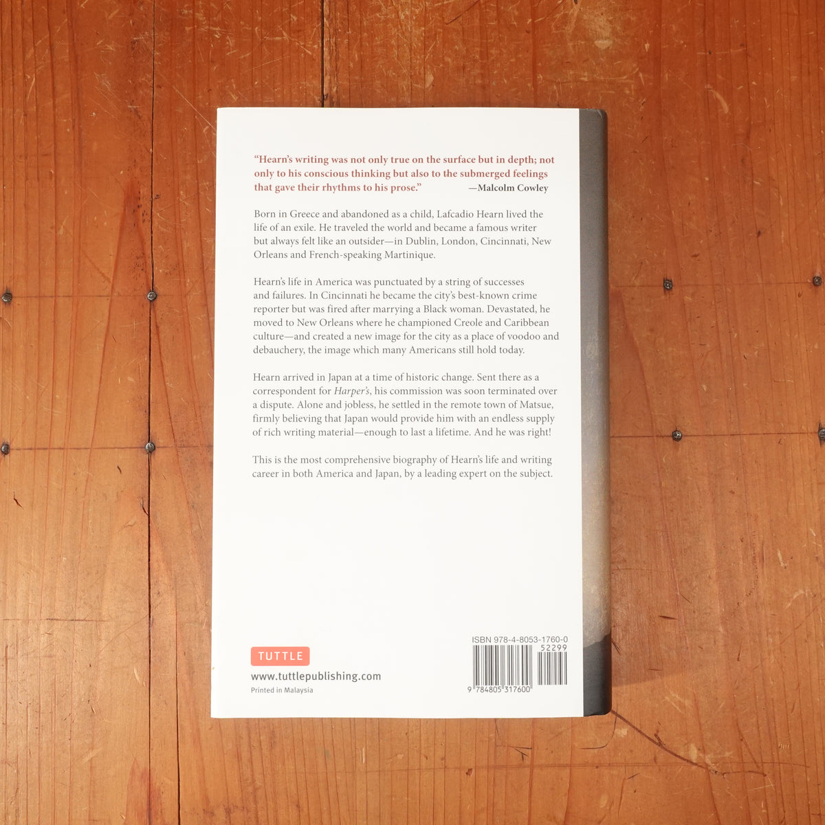 The Outsider: The Life and Work of Lafcadio Hearn : the Man who Introduced Voodoo, Creole Cooking and Japanese Ghosts to the World - Steve Kemme ,  Bon Koizumi