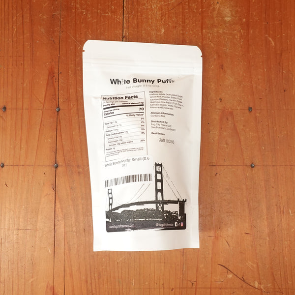 White Bunny Puffs: Small (0.8 oz)