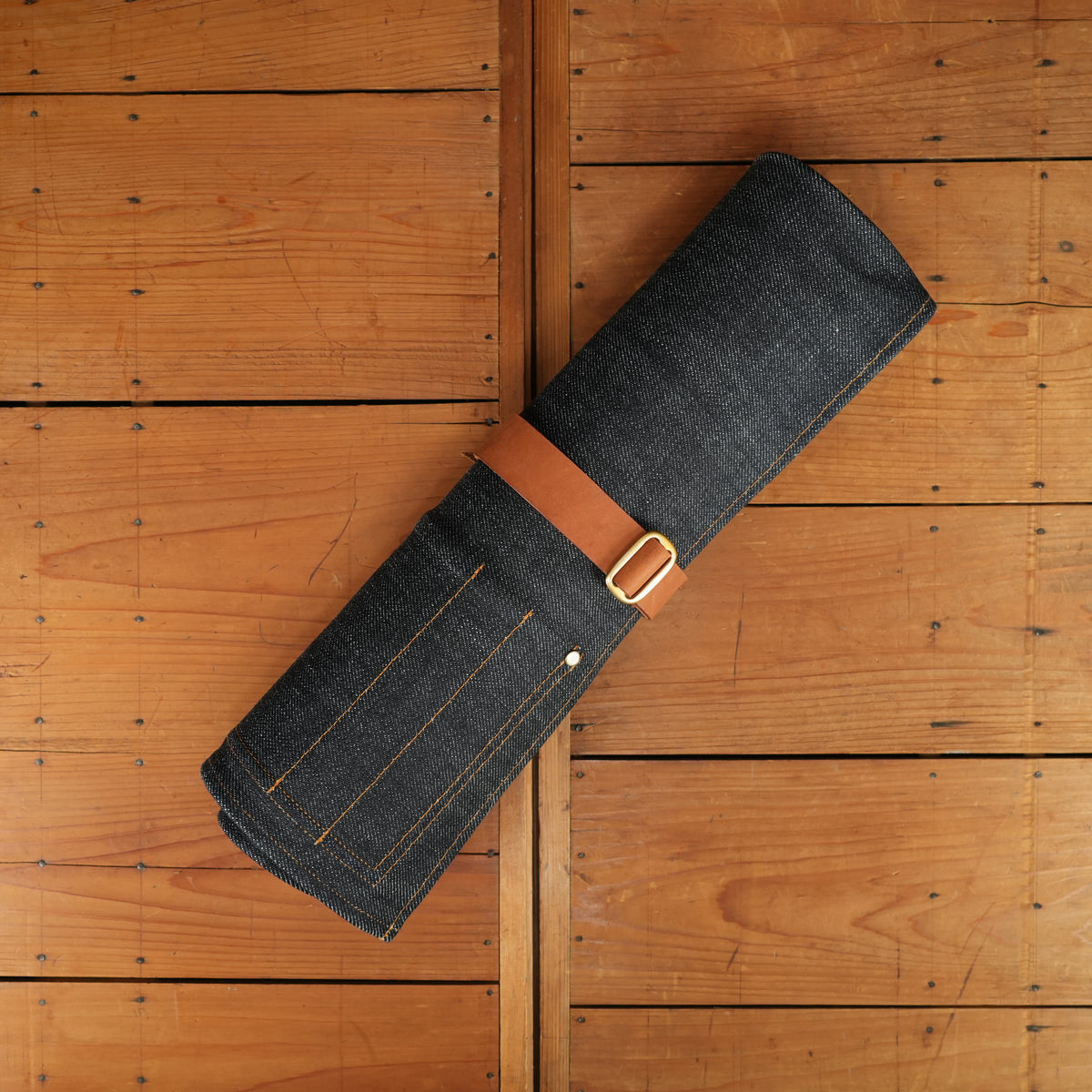 Kaneshige Hamono Denim Knife Roll - 9 Pockets