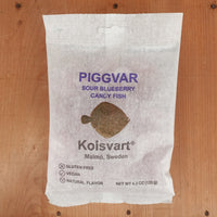 Kolsvart Piggvar Sour Blueberry Swedish Fish - 4.2oz