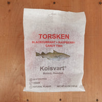 Kolsvart Torsken Blackcurrant + Raspberry Swedish Fish - 4.2oz