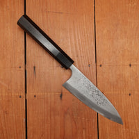 Hatsukokoro Yoshihiro Yauji 150mm Deba Aogami 2 Damascus Ebony Handle