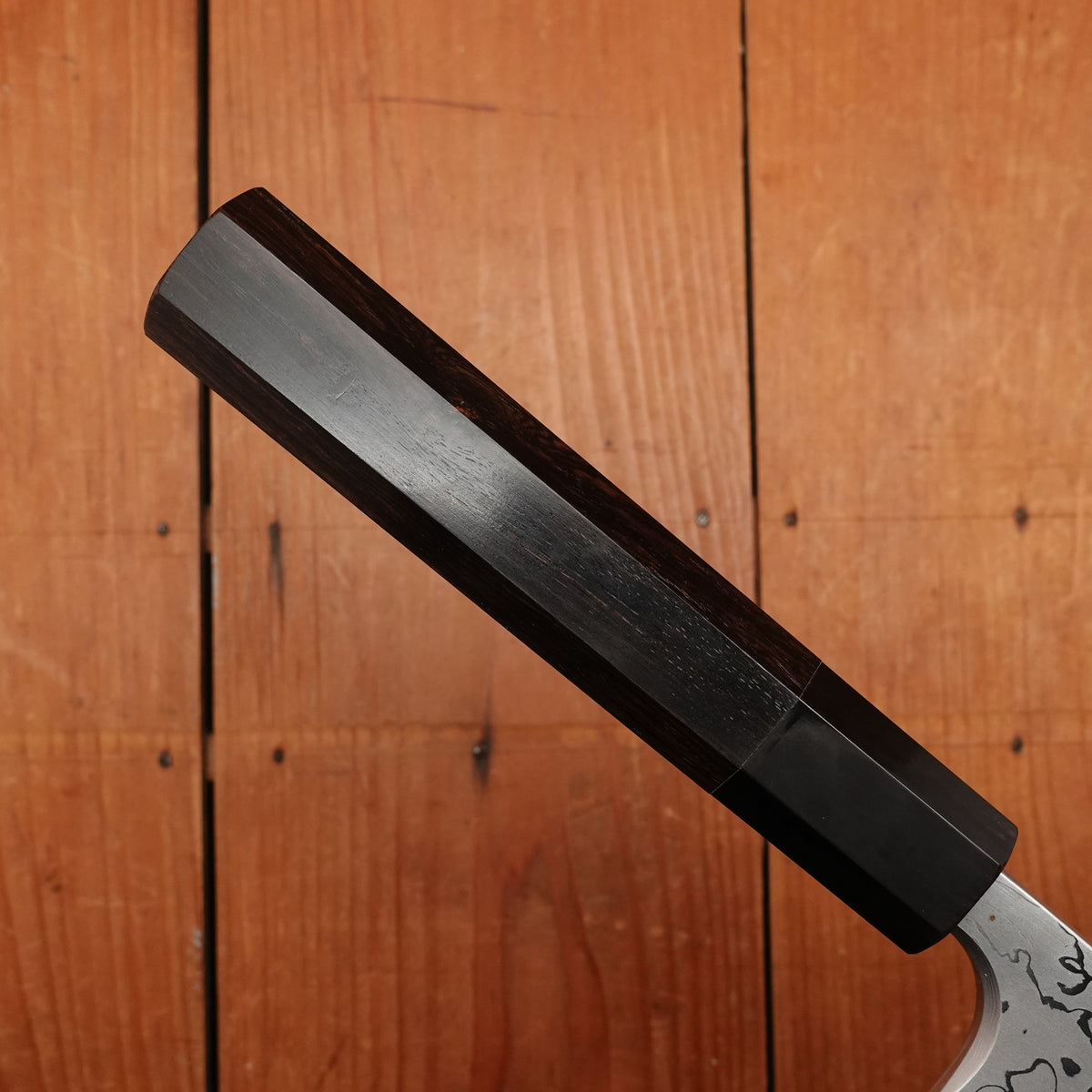 Hatsukokoro Yoshihiro Yauji 150mm Deba Aogami 2 Damascus Ebony Handle