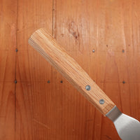 Gestura 4.25" Esa Offset Spatula Stainless Octagonal Oak Handle