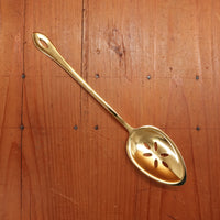 Gestura 9” 00 Oro Golden Stainless Steel Kitchen Slotted Spoon