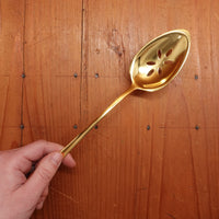 Gestura 9” 00 Oro Golden Stainless Steel Kitchen Slotted Spoon