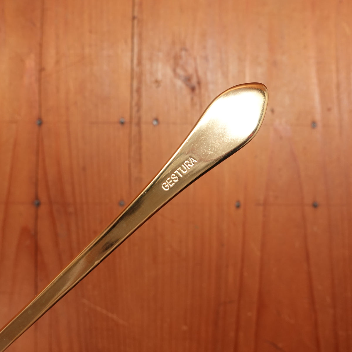 Gestura 9” 01 Oro Golden Stainless Steel Kitchen Spoon