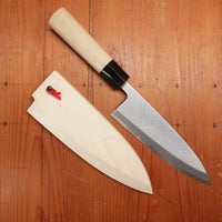 Hitohira Togashi 180mm Deba Shirogami 2 Ho Wood (D-Shape) with Saya