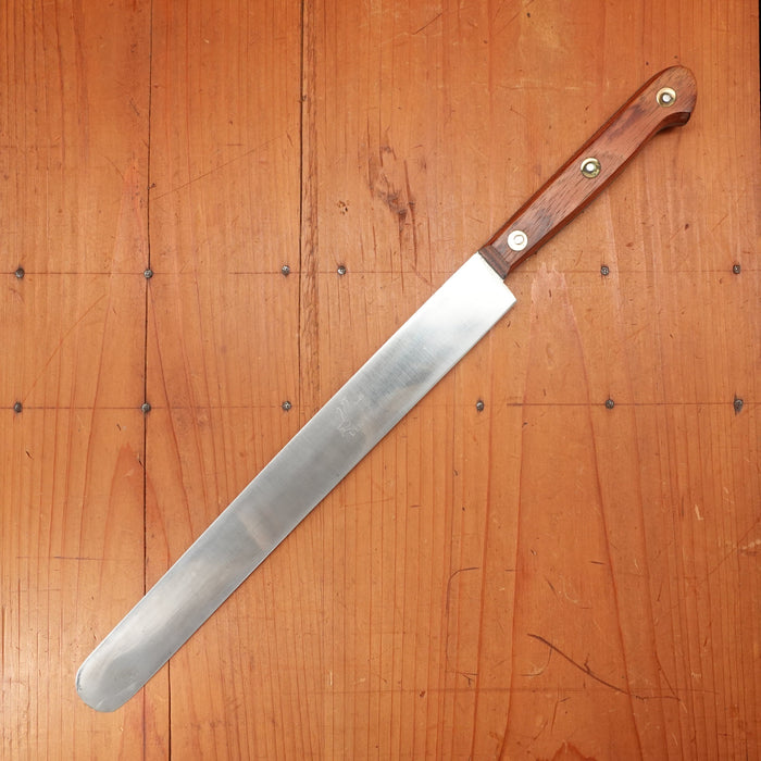 New Old Stock L'Enfer 25cm / 10" Plate-Semelle Rount Tip Slicer Carbon 3 Rosettes Rosewood 1920-30s?