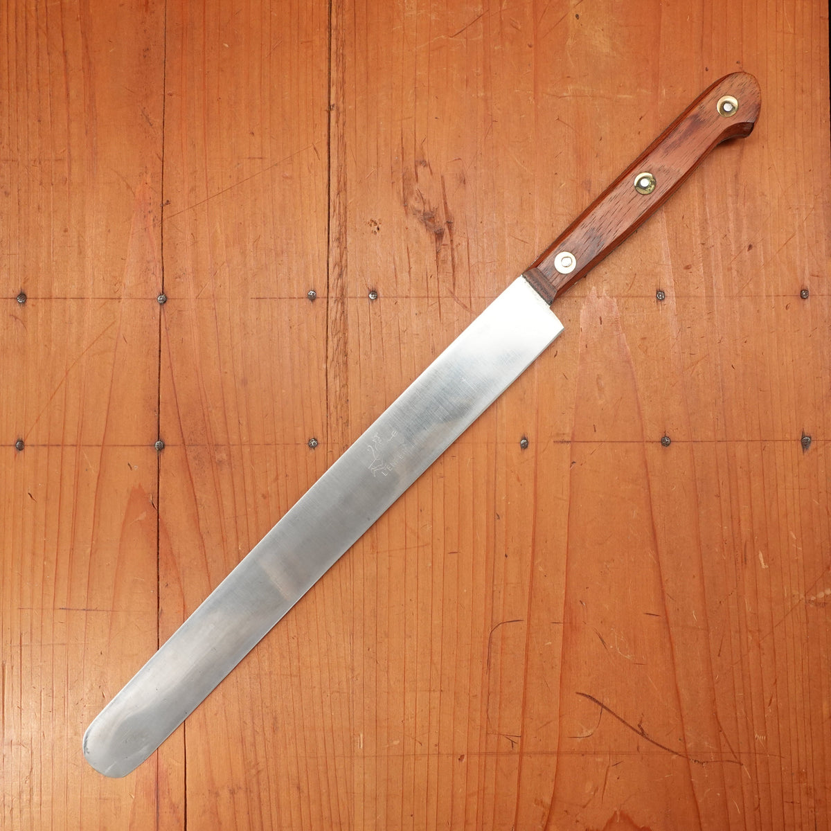 New Old Stock L'Enfer 25cm / 10" Plate-Semelle Rount Tip Slicer Carbon 3 Rosettes Rosewood 1920-30s?