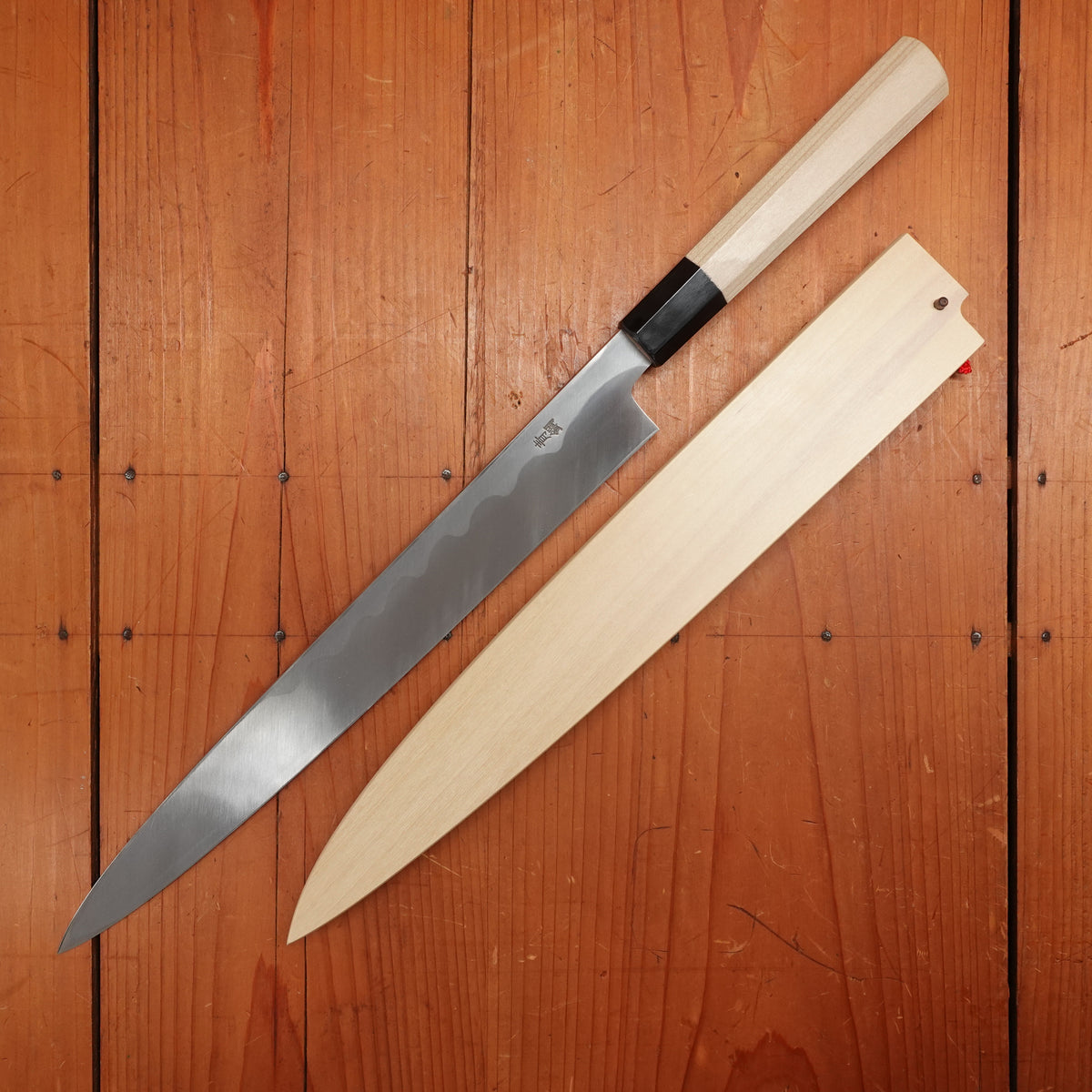 Hitohira Kikuchiyo Manzo 300mm Yanagi Aogami 2 Ho Wood with Saya