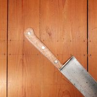 Wear Ever 12.25” Chef Carbon Steel Rehandled in Maple USA 1950