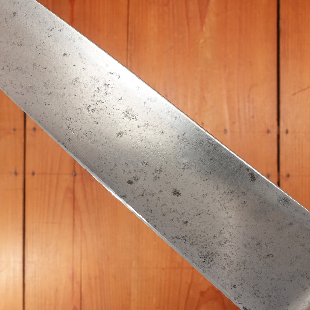 Wear Ever 12.25” Chef Carbon Steel Rehandled in Maple USA 1950