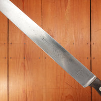 J A Henckels 12” Flexi Slicer 213-12" Carbon Steel Walnut Solingen 1950-60s