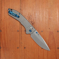 Benchmade 748 Narrows Drop Point M390 AXIS Lock Raw Titanium Handle