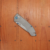 Benchmade 748 Narrows Drop Point M390 AXIS Lock Raw Titanium Handle