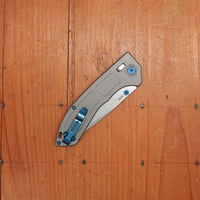 Benchmade 748 Narrows Drop Point M390 AXIS Lock Raw Titanium Handle