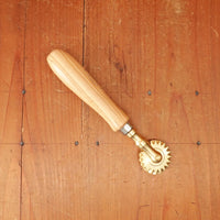 Pasta Cutting Wheel with Brass Single Toothed Blade