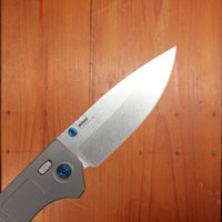 Benchmade 748 Narrows Drop Point M390 AXIS Lock Raw Titanium Handle