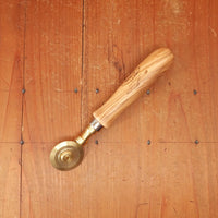 Pasta Cutting Wheel with Brass Single Smooth Blade