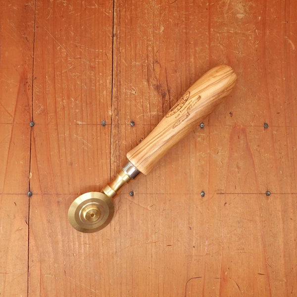 Pasta Cutting Wheel with Brass Single Smooth Blade