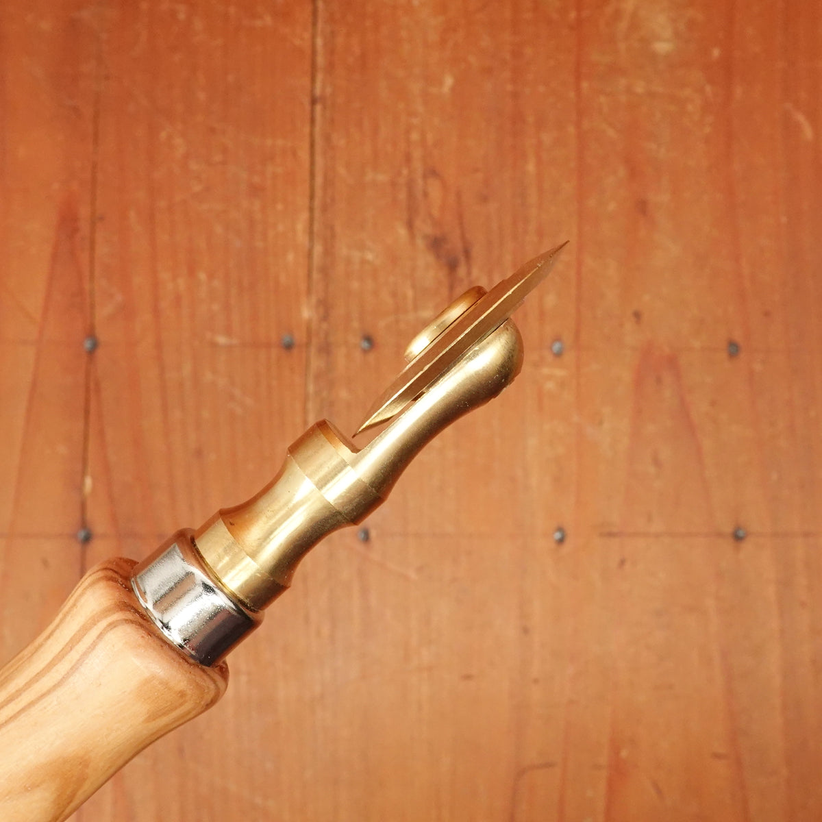 Pasta Cutting Wheel with Brass Single Smooth Blade