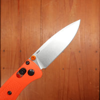 Benchmade 533 Mini Bugout Drop Point CPM-S30V AXIS Lock Orange Grivory Handle