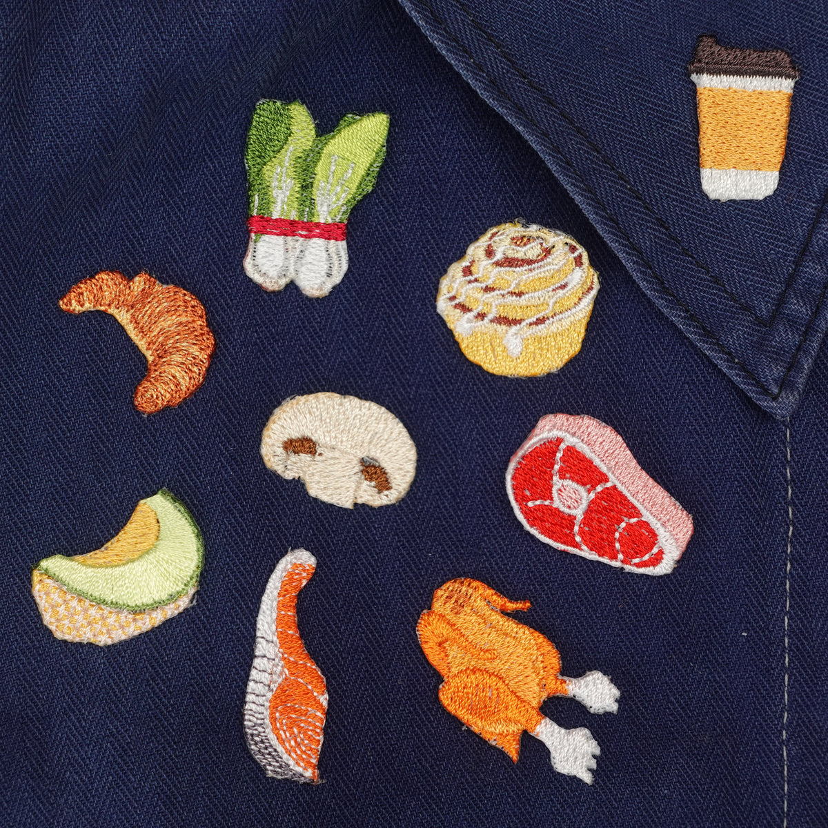 Handmade Iron-On Food Patches