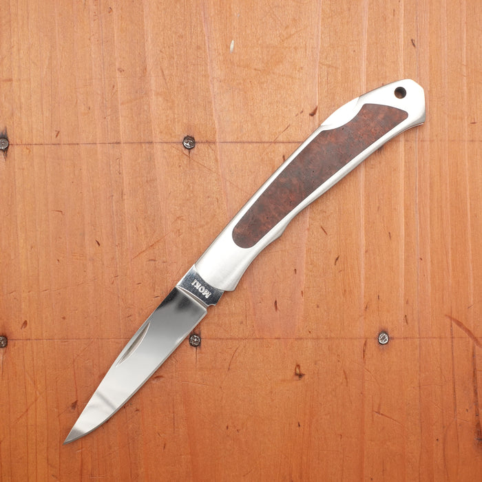 MOKI Kita Kitsume Folding Knife Linen Quince Handle