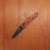 Benchmade 945BK-03 Mini Osborne Reverse Tanto CPM-MagnaCut AXIS Lock Burnt Copper Aluminum Handle