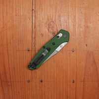 Benchmade 945 Mini Osborne Reverse Tanto CPM-S30V AXIS Lock Green Aluminum Handle