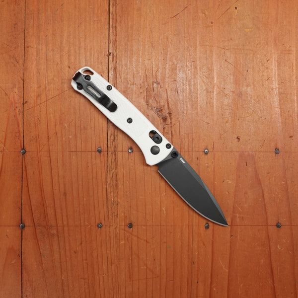 Benchmade 533BK-1 Mini Bugout Drop Point CPM-S30V AXIS Lock White Grivory Handle