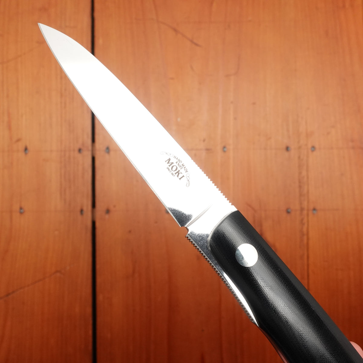 MOKI Banff Fixed Blade Linen Micarta Handle