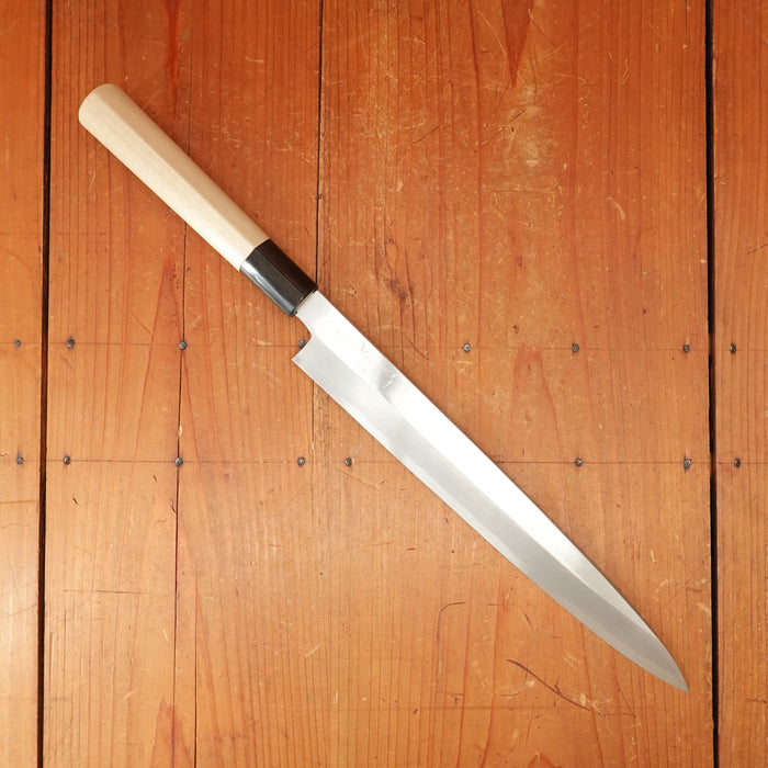 Hitohira Kikuchiyo Manzo 270mm Yanagi Ginsanko Ho Wood Handle (D-Shape)