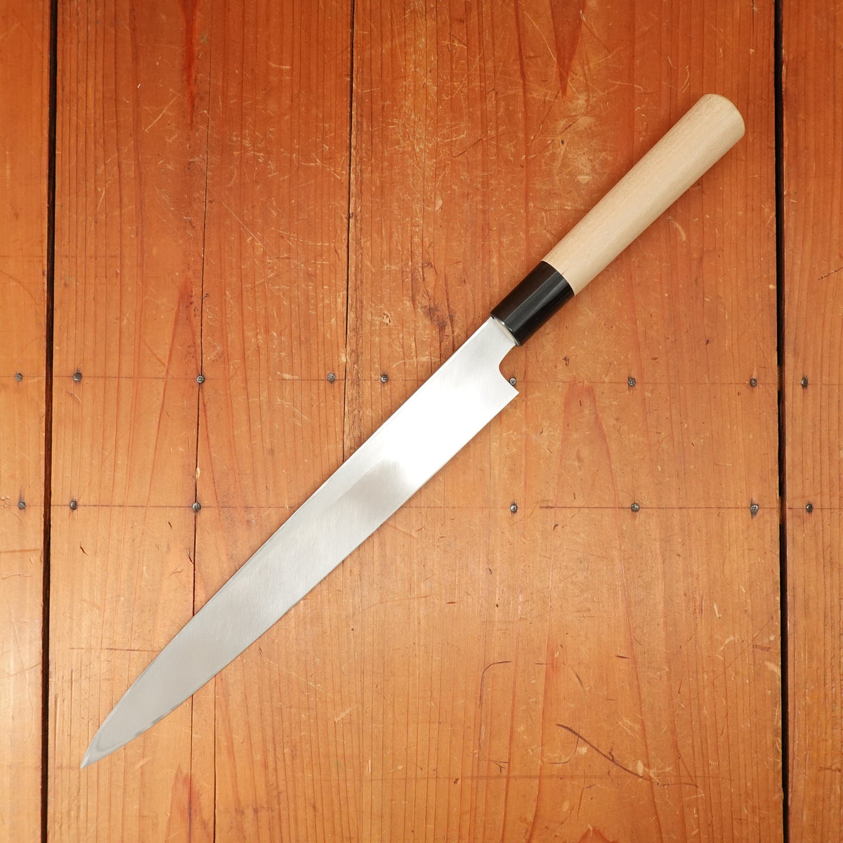 Hitohira Kikuchiyo Manzo 270mm Yanagi Ginsanko Ho Wood Handle (D-Shape)