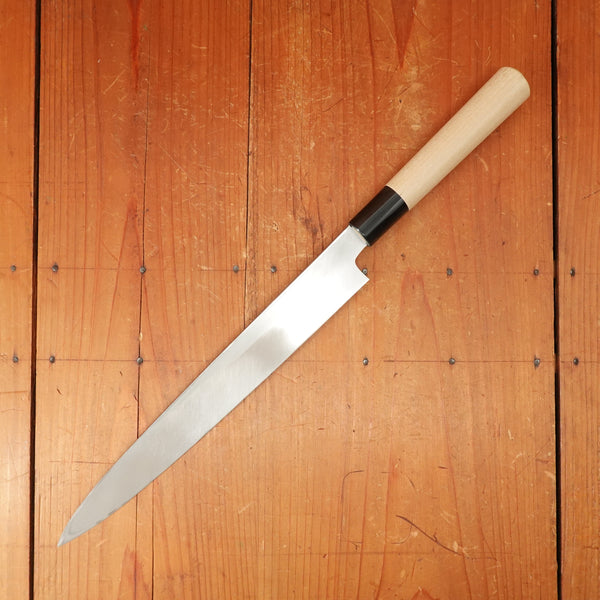 Hitohira Kikuchiyo Manzo 270mm Yanagi Ginsanko Ho Wood Handle (D-Shape)