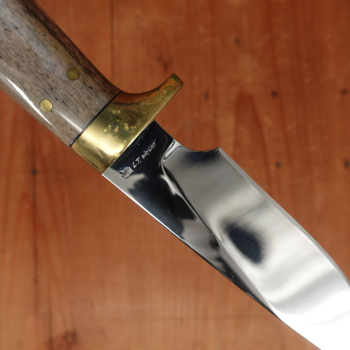 L.T. Wright White Tail Classic 4.25" Stainless Brass Bone ~2005 Made By L.T.